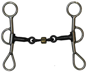 Showman Stainless Steel Colt Snaffle Bit w/ 6" Cheeks Showman Stainless Steel Colt Snaffle Bit w/ 6" Cheeks