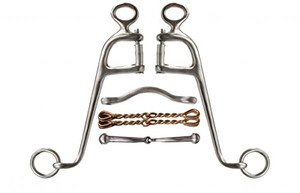 Showman Stainless Steel Walking Horse Bit w/ 8" Cheeks Showman Stainless Steel Walking Horse Bit w/ 8" Cheeks
