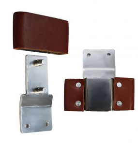 Showman 3" Leather Covered Quick Change Blevins Buckles