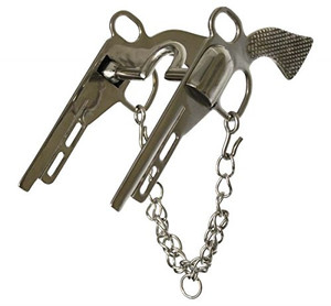 Showman Stainless Steel Pistol Style Bit w/ 9" Cheeks Showman Stainless Steel Pistol Style Bit w/ 9" Cheeks
