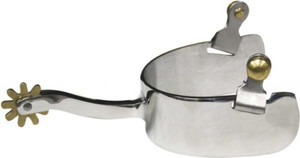 Showman Stainless Steel Wide Band Spurs Showman Stainless Steel Wide Band Spurs