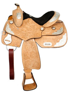 14" Fully Tooled Double T Youth Show Saddle 14" Fully Tooled Double T Youth Show Saddle