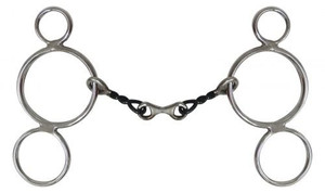 Showman Stainless Steel Wonder Bit w/ Sweet Iron Twisted Mouth & Dogbone Showman Stainless Steel Wonder Bit w/ Sweet Iron Twisted Mouth & Dogbone