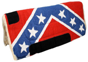 Showman 30" x 32" Economy Style Dixie Flag Pad w/ Fleece Bottom