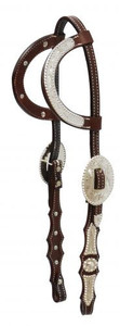 Showman Argentina Cow Leather Show Headstall