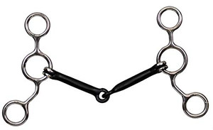 Showman Stainless Steel Junior Cow Horse Bit w/ 5 1/4" Shanks