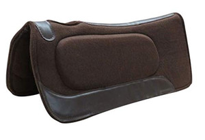 Showman 31" x 31" Brown Felt Built-Up Saddle Pad Showman 31" x 31" Brown Felt Built-Up Saddle Pad