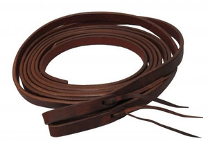 Showman 8' X 5/8" Oiled Harness Leather Split Reins