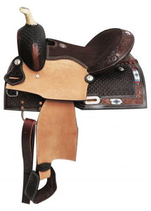 Double T Pony/Youth Saddle w/ Beaded Inlay - 13 Inch Double T Pony/Youth Saddle w/ Beaded Inlay - 13 Inch