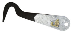 Showman Barrel Racer Brown Steel Hoof Pick