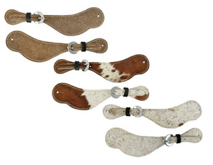 Showman Leather Spur Straps w/ Genuine Hair-On Cowhide Showman Leather Spur Straps w/ Genuine Hair-On Cowhide