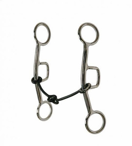 Showman Stainless Steel Sliding Gag Bit w/ Sweet Iron Mouth Showman Stainless Steel Sliding Gag Bit w/ Sweet Iron Mouth