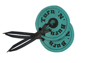 "Turn 'N' Burn" Teal Leather Bit Guards