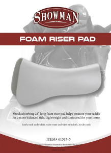 Showman Foam Riser Pad Showman Foam Riser Pad