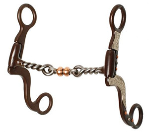 Showman 5" Twisted Mouth Bit w/ Copper Roller Showman 5" Twisted Mouth Bit w/ Copper Roller