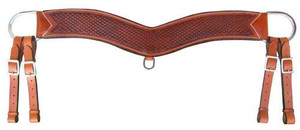 Showman Basketweave Tooled Tripping Collar Showman Basketweave Tooled Tripping Collar