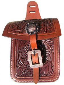 Showman Acorn Tooled Saddle Pocket Showman Acorn Tooled Saddle Pocket