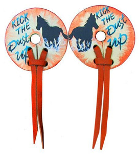 "Kick The Dust Up" Leather Bit Guards "Kick The Dust Up" Leather Bit Guards