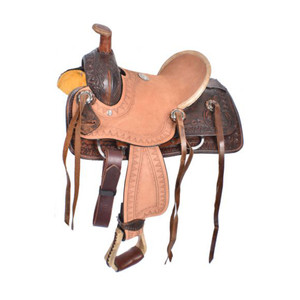 Double T Pony Hard Seat Roper Style Saddle - 10 Inch Double T Pony Hard Seat Roper Style Saddle - 10 Inch