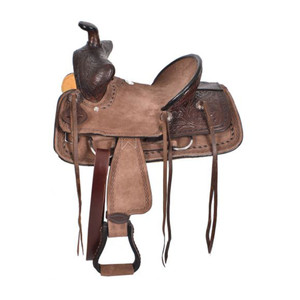 10" Double T Youth Hard Seat Bear Trap Style Saddle