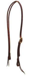 Showman Heavy Oiled Harness Leather Split Ear Headstall w/ Brass Buckle Showman Heavy Oiled Harness Leather Split Ear Headstall w/ Brass Buckle