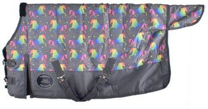 Showman PONY/WEANLING 42"- 46" Unicorn Print 1200 Denier Turnout Blanket