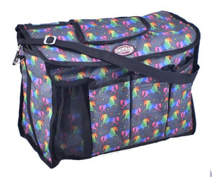 Showman Unicorn Printed Nylon Cordura Grooming Carrier Showman Unicorn Printed Nylon Cordura Grooming Carrier
