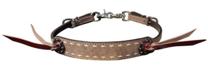Showman Roughout Leather Wither Strap w/ Natural Buckstitch Trim Showman Roughout Leather Wither Strap w/ Natural Buckstitch Trim