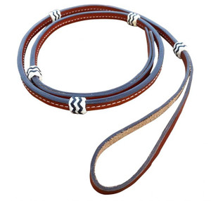 Showman Medium Leather Over & Under Whip w/ Rawhide Braided Accents Showman Medium Leather Over & Under Whip w/ Rawhide Braided Accents