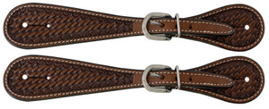Showman Men's Argentina Cow Leather Narrow Spur Straps Showman Men's Argentina Cow Leather Narrow Spur Straps
