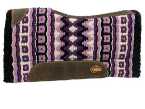 Klassy Cowgirl Barrel Style Purple Memory Felt Saddle Pad Klassy Cowgirl Barrel Style Purple Memory Felt Saddle Pad