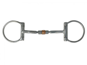 Showman Stainless Steel D-Ring Bit w/ Copper Roller Center Showman Stainless Steel D-Ring Bit w/ Copper Roller Center