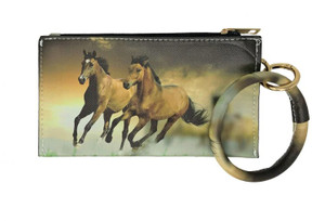 Running Horses Printed Wristlet Running Horses Printed Wristlet