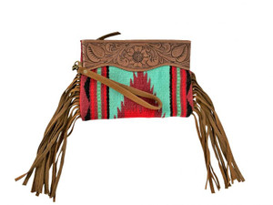 Showman Wool Southwest Design Saddle Blanket Wristlet Showman Wool Southwest Design Saddle Blanket Wristlet