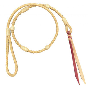 Showman Rawhide Braided Over & Under Whip