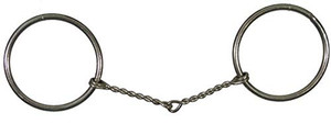 Showman Nickel Plated O-Ring Snaffle Bit Showman Nickel Plated O-Ring Snaffle Bit