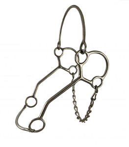 Showman Stainless Steel Hackamore Bit Showman Stainless Steel Hackamore Bit