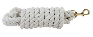 8' White Braided Cotton Lead Rope 8' White Braided Cotton Lead Rope