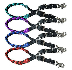 Showman Braided Nylon Wither Strap w/ Rhinestone Conchos