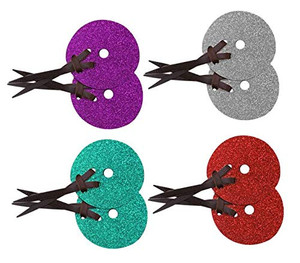 Glitter Overlay Leather Bit Guards Glitter Overlay Leather Bit Guards