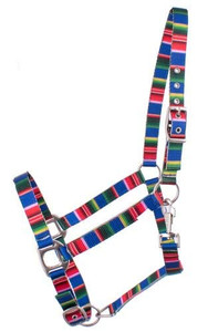 Showman Premium Nylon Halter w/ Serape Design Showman Premium Nylon Halter w/ Serape Design