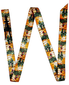 Showman Cactus Print Nylon Tie Strap Showman Cactus Print Nylon Tie Strap