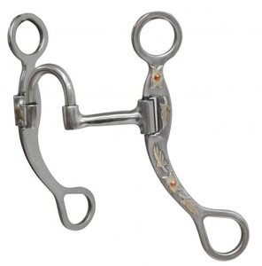 Showman Stainless Steel Medium Swivel Port Mouth Bit