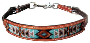Showman Leather Wither Strap w/ Navajo Design Inlay