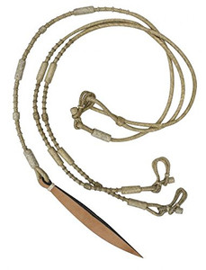 Showman Braided Natural Rawhide Romal Western Reins Showman Braided Natural Rawhide Romal Western Reins