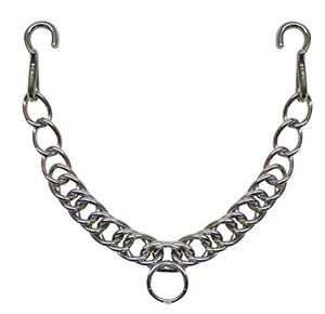 13" Stainless Steel English Curb Chain w/ Hooks 13" Stainless Steel English Curb Chain w/ Hooks