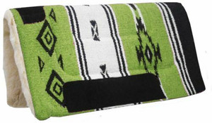 32" x 32" Saddle Pad w/ Navajo Design Woven Acrylic Top & Kodel Fleece Bottom 32" x 32" Saddle Pad w/ Navajo Design Woven Acrylic Top & Kodel Fleece Bottom