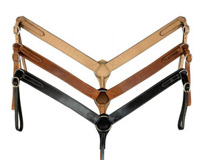 Showman Argentina Leather Breast Collar