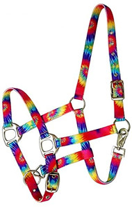 Showman Premium Nylon Halter w/ Tie-Dye Design Showman Premium Nylon Halter w/ Tie-Dye Design