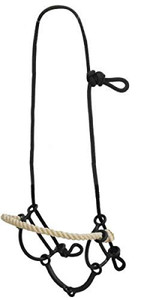 Showman Rope Gag Headstall w/ Sweet Iron Mouth Bit Showman Rope Gag Headstall w/ Sweet Iron Mouth Bit